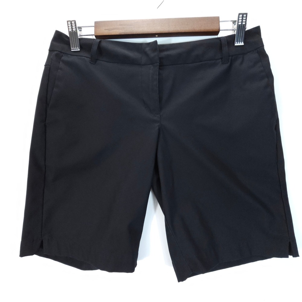 Three Sixty Six Shorts Womens 2‎ Black Active Skate Performance Golf Bermuda